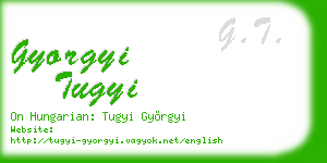 gyorgyi tugyi business card